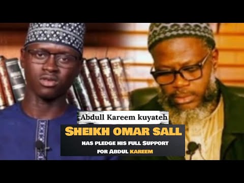Senegalese Imam Omar Sall pledge his support to Imam Abdul Kareem Kuyateh.