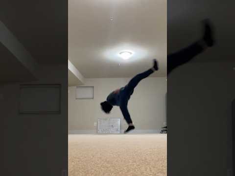 Learn TOUCHDOWN RAIZ in the HOUSE #tricking #flips #tutorial #shorts #martialarts #taekwondo #tdr