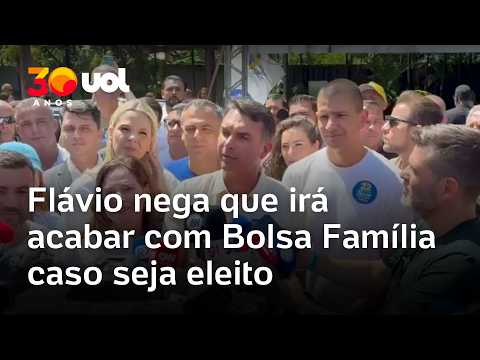 Flávio nega que irá acabar com Bolsa Família e sem detalhar promete ‘maior programa do Brasil’