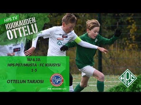 KUUKAUDEN OTTELU: HPS P07/Musta 1-5 FC Kuusysi, 6.10. kooste + haastattelut - HPS TV