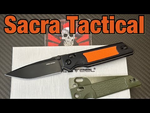Real Steel Sacra Tactical integral knife !  We’re swapping scales & it’s easy !!