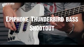 Video thumbnail for Epiphone Thunderbird bass Shootout by Andertons Music Co