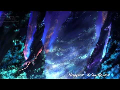 8D SURROUND MUSIC 🎧 | HAPPIER x SUNFLOWER - Marshmello, Post Malone, Swae Lee, Bastille