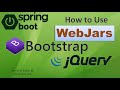 Spring Boot How To Use WebJars For Bootstrap And JQuery