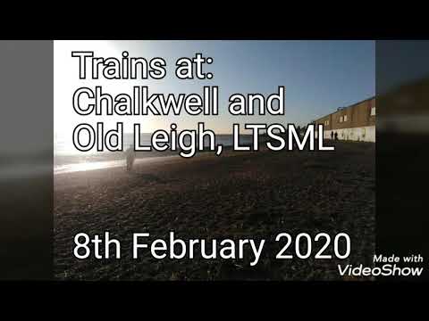 Trains at Chalkwell and Old Leigh, LTSR ~ 08/02/20