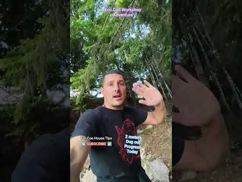 Eco Cob House & Workshop progress- 2 meters dug and the shelter is almost done- Sustainable Life #23