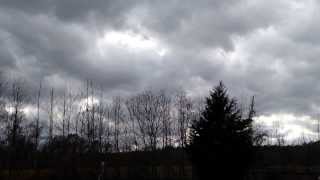 preview picture of video 'Thunderstorm building, Cumulus clouds, Mar 12, 2014'