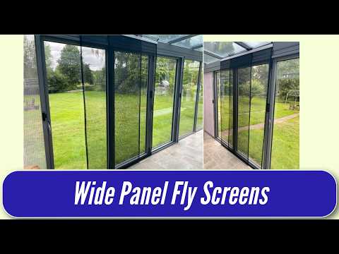 Wide Flyscreen Panel Door - watch the video