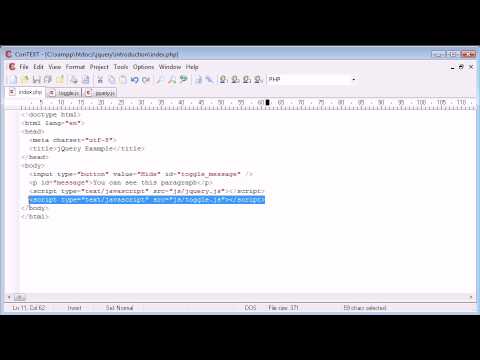 jQuery Tutorial 2 An Example