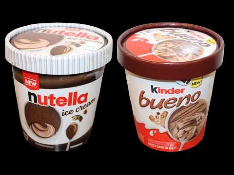 Kinder Bueno Frozen Dairy Dessert & Nutella Ice Cream Review