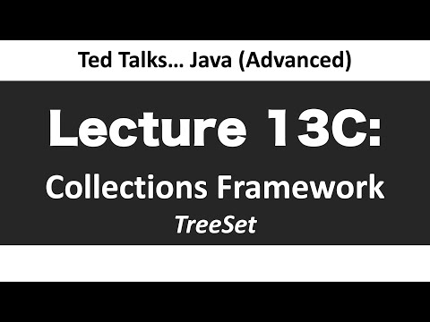 CSCI2120 - Lecture 13C:  Collections -  TreeSet
