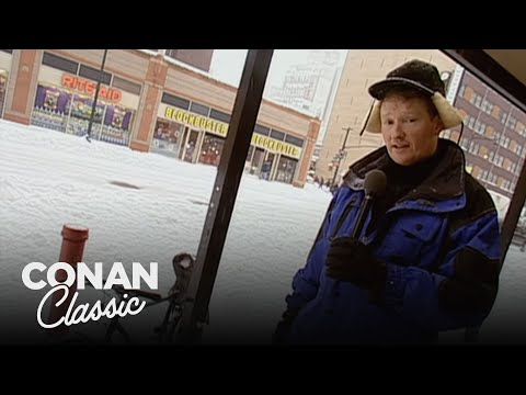 Conan Plays In The Snow | Late Night with Conan O’Brien