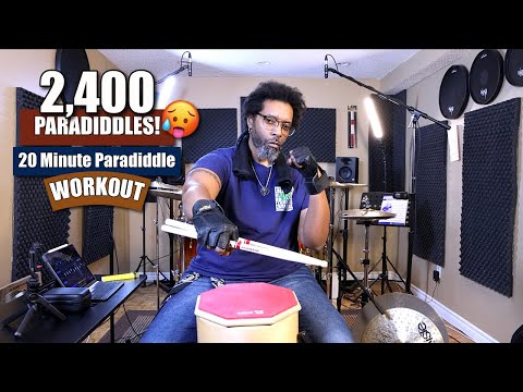 2,400 Paradiddles! - 20 Minute Paradiddle Workout - (All Levels)