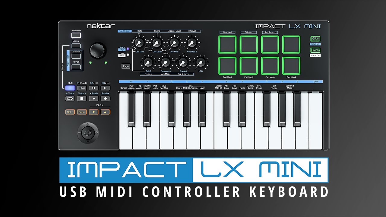 Nektar Impact LX Mini - USB MIDI Controller Keyboard