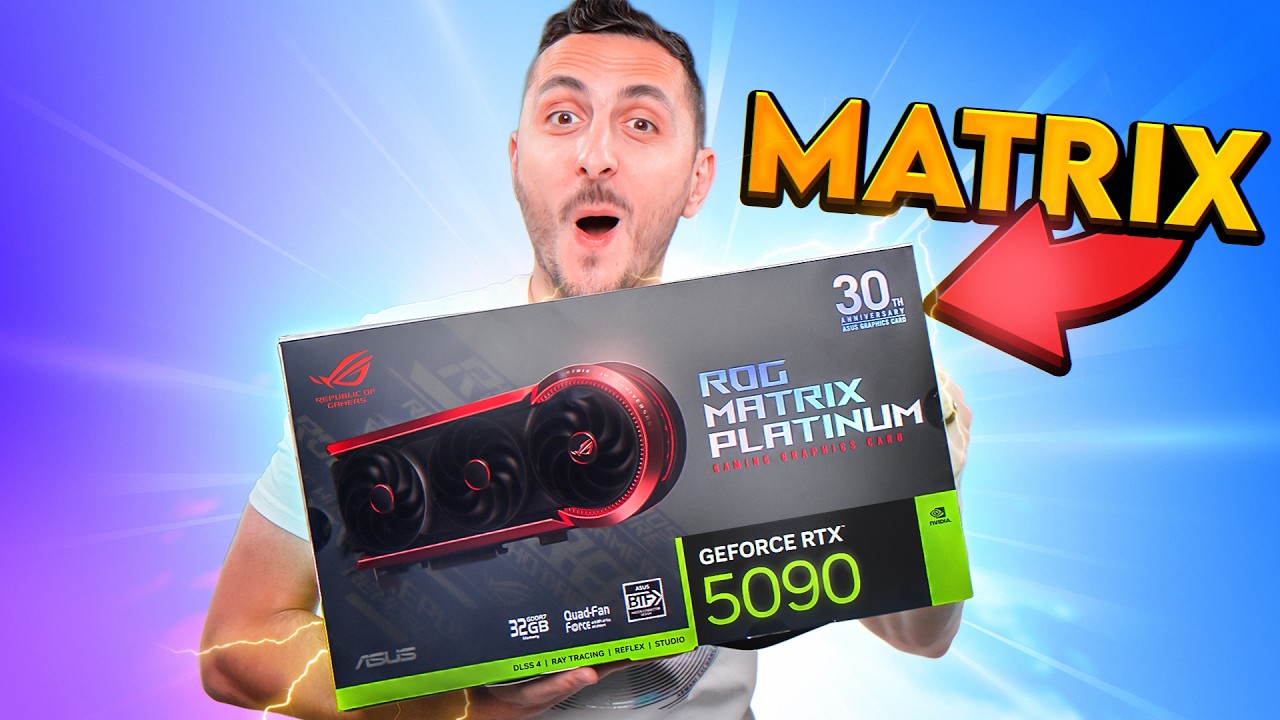 1st ASUS ROG Matrix RTX 5090 Graphics card Unboxing in NA!