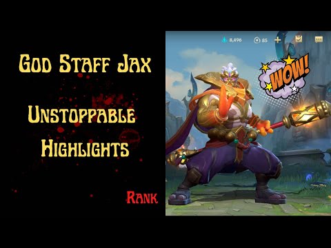 Wild Rift God Staff Jax Unstoppable Highlights