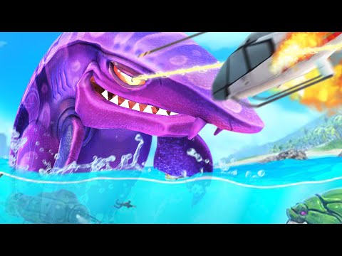 NEW Dark Magic Shark Shoots LASERS! - Hungry Shark World - Part 7 | Pungence