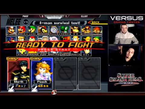 Versus Melee Weekly 12/20/15 - Winners Round 4 - Pwof (Marth) vs Eliott (Peach)