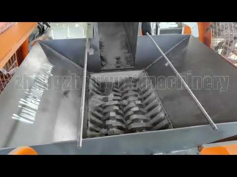 yuxi dual speed tire chipping shredder scrap tire shredding machine