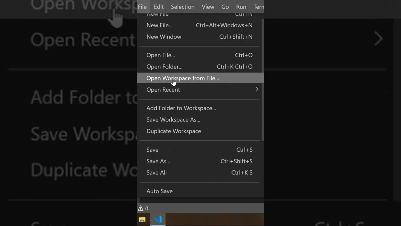 How To Enable Autosave in Visual Studio #vscode #shorts #save