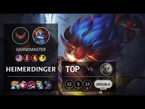Heimerdinger Top vs Camille - NA Grandmaster Patch 12.3