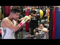ABNER MARES SHOWING FAST & TECHNICAL COMBINATIONS ON DOUBLE END BAG