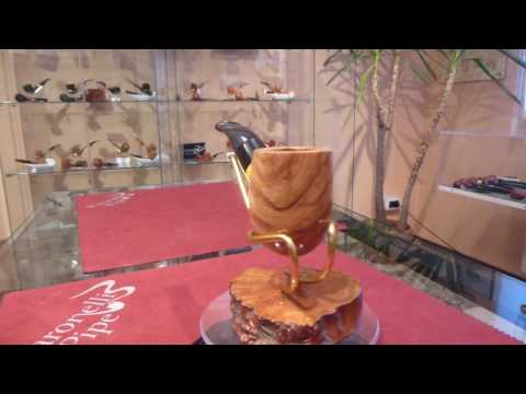 Pipa olivastro bent fatta a mano - www.paronellipipe.it