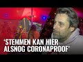 Stemmen met bier en livemuziek in de club