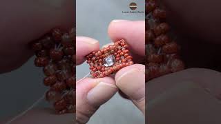 Caramel Candy Make Jewellery with Beads *ビーズで作ってみたらキャラメルキャンディーになった *串珠串出块焦糖