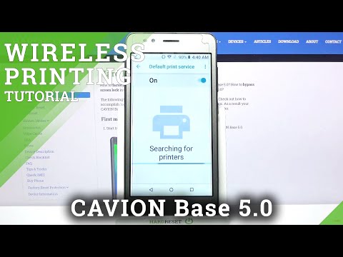 CAVION Base 5.0 – Start Wireless Printing / Manage Printer Settings