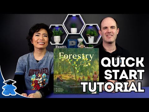Forestry - Start Playing in 14 Minutes, including Variants. Board Game How to Play Tutorial
