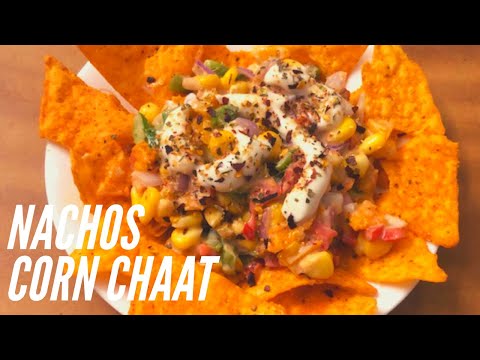 2 मिनिट में नाचोस कॉर्न चाट । Yummy Nachos Corn Chaat in 2 mins | Nachos Corn quick and easy snack