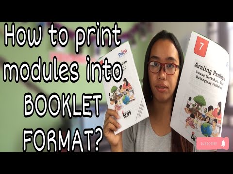 HOW TO PRINT YOUR PDF MODULES INTO BOOKLET FORMAT?