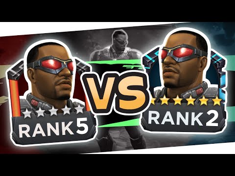 Falcon 6 Star vs 5 (Rank Up Damage Race Comparison) Who's Better? | Marvel Contest of Champions