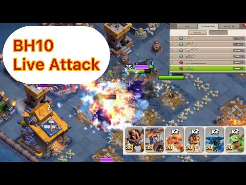BH10 Live Attack  Builder Base2.0  Clash of Clans