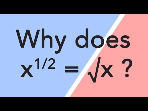 Why does "x to the half power" mean square root?