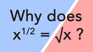 Why does "x to the half power" mean square root?