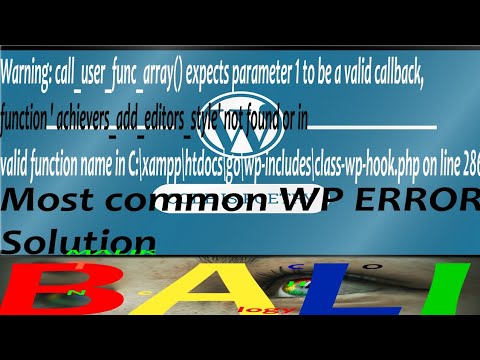 Array Expects Parameter 1 Error In Wordpress Theme Development