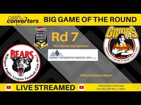 NRL WA Smarter Than Smoking Premiership 2018 Round 7 - Giants v Bears