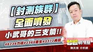 【封測族群】全面噴發…小武哥的三支箭!!#6239力成#2369菱生#3372典範｜小武哥投資事務所｜陳武傑 (圖)