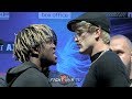 LOGAN PAUL GIVES KSI AN ICE COLD STARE AT FACE TO FACE IN LONDON - KSI VS LOGAN PAUL 2 FULL FACE OFF