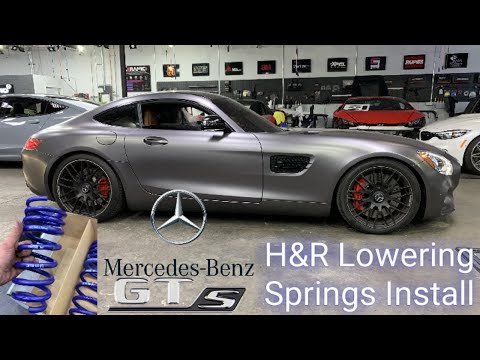 2016 Mercedes AMG GT-S H&R Lowering Springs Installation