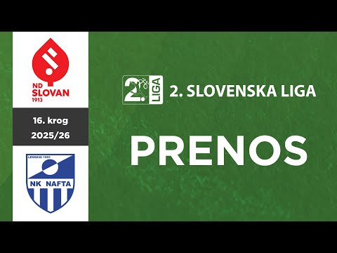 Slovan - Nafta 1903 | 16. krog 2. SNL 2025/26 | Stream