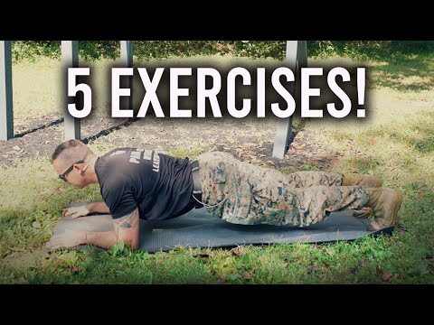 Improve your Plank | 5 Exercises | US Marine