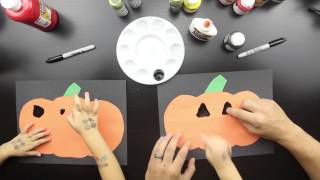 Pumpkin Finger Painting Just For Little Kids