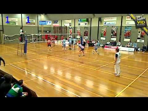 Volleybalwedstrijd Reflex - Lycurgus