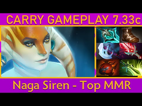 💰1100+ GPM! Naga Siren Carry Gameplay - Dota 2 Top MMR