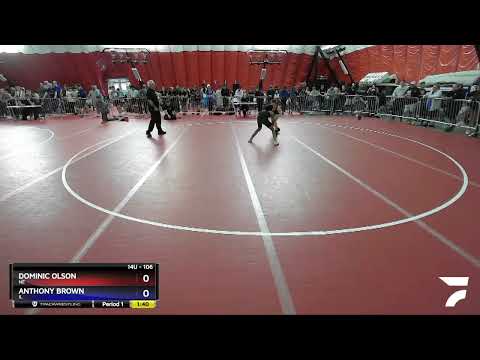 106 Lbs Champ. Round 1 - Dominic Olson, NE Vs Anthony Brown, IL 8821
