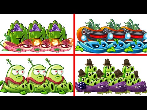 PvZ 2 4 Super Team Plants Vs Team Zombies Part 93 - Team So OP !!!