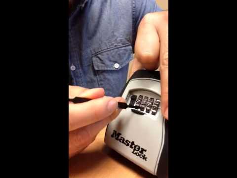 how to Lost combination master lock lock box key box hack